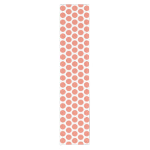 Spring Summer Colour Peach Pink Short Table Runner