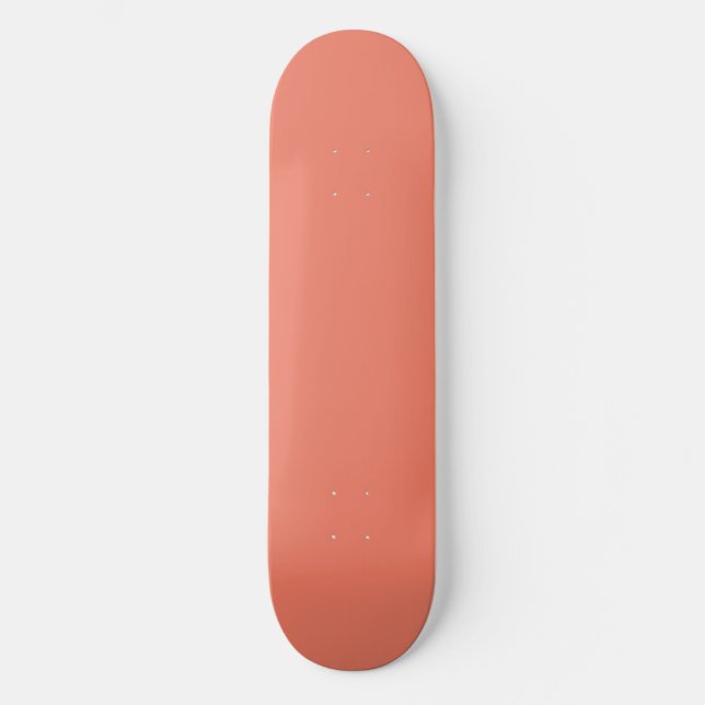 Spring Summer Colour Peach Pink Skateboard (Front)