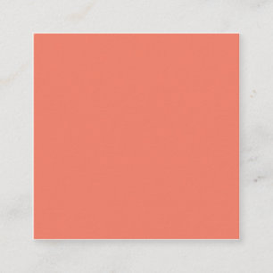 Spring Summer Colour Peach Pink Square Business Card