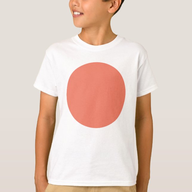 Spring Summer Colour Peach Pink T-Shirt (Front)