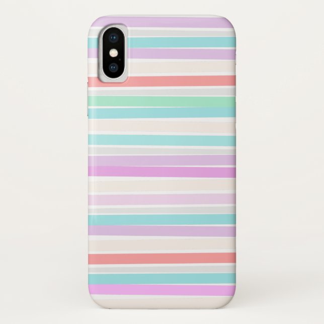 Spring summer colours in stripes Case-Mate iPhone case (Back)