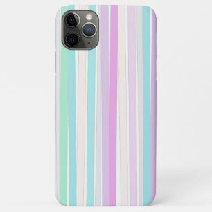 Spring summer colours in stripes iPhone 11 pro max case