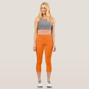Spring Summer Colours Tangelo Capri Leggings