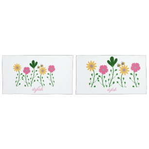 Spring & Summer Floral Customise Girls Pillowcase