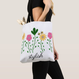 Spring & Summer Floral Customise Women Tote Bag
