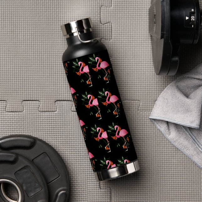  Spring Summer Flower Pink Flower  Water Bottle (Gym)