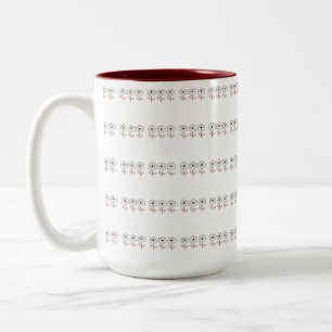 Spring Summer Minimalist Flower Two-Tone Coffee Mug
