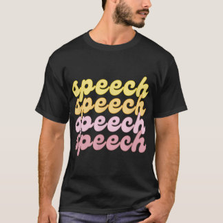 Spring & Summer Speech Therapy SLP Therapist Retro T-Shirt