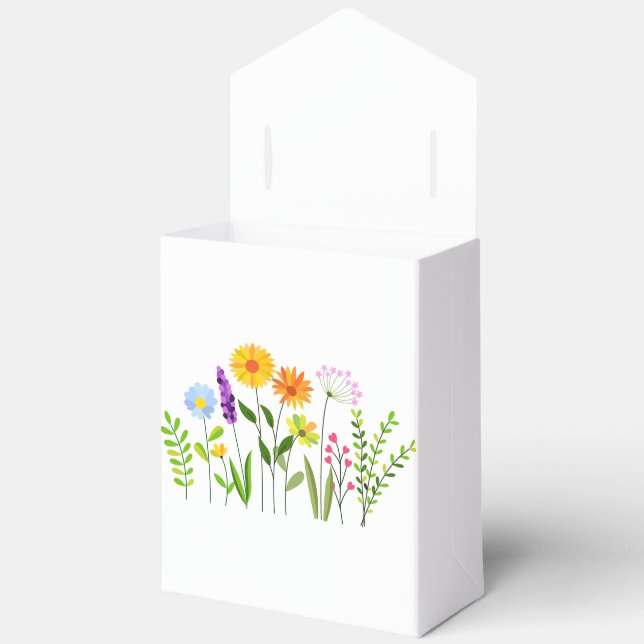 Spring Summer Wild flowers Favour Box (Open)
