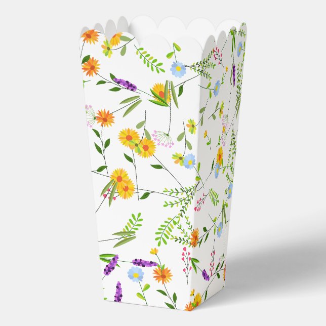 Spring Summer Wild flowers Favour Box (Back)