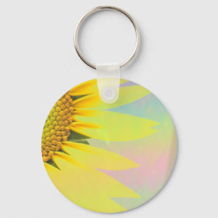 Spring sunflowers key ring