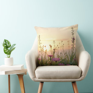 spring sunset. cushion
