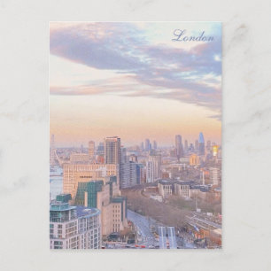 Spring Sunset, London Postcard