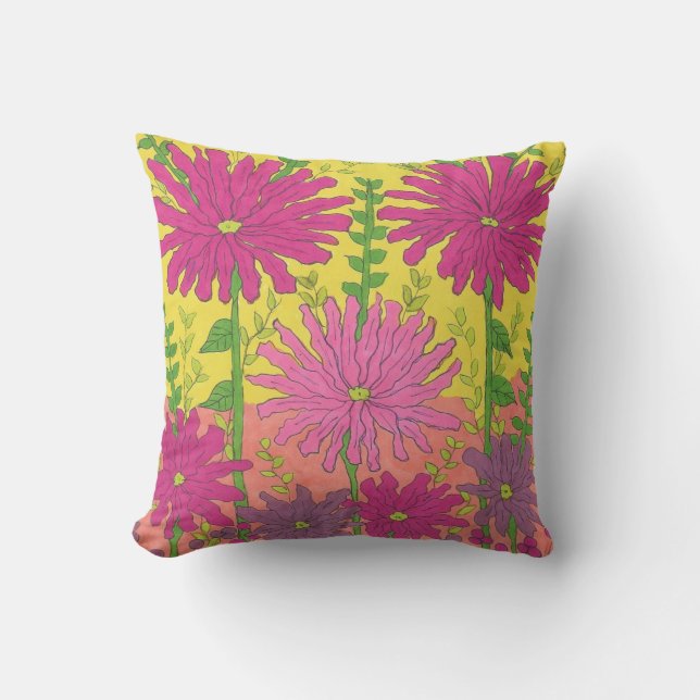 Spring Sunshine Floral Cushion (Front)