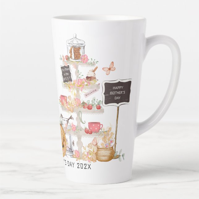 Spring Sweets Tier Mother's Day Latte Mug (Right)