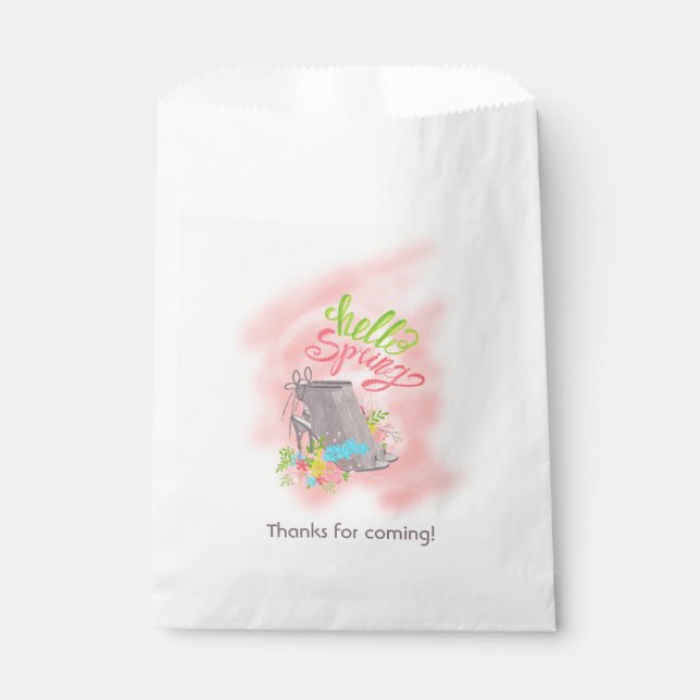 Spring Tea Party Favour Bags (Front)
