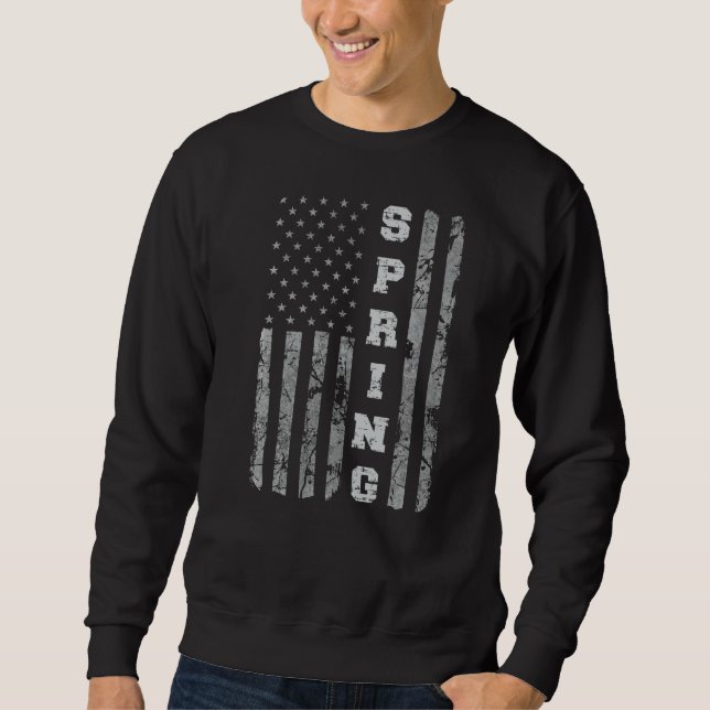 Spring Texas American Flag Sweatshirt (Front)