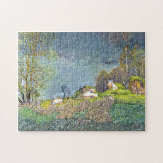Spring thunderstorm jigsaw puzzle (Horizontal)