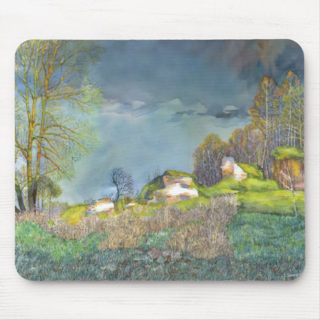 Spring thunderstorm mouse mat (Front)