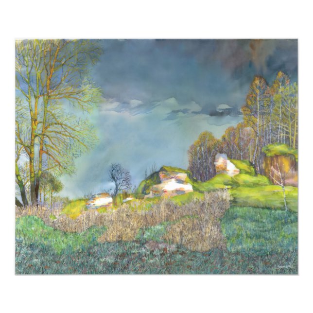 Spring thunderstorm photo print (Front)