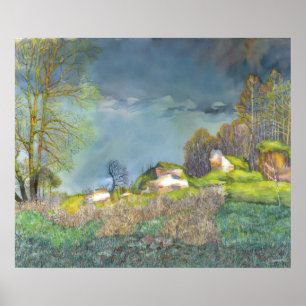 Spring thunderstorm poster