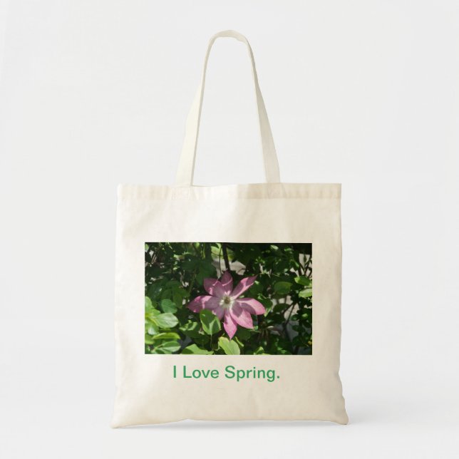 Spring time announcement. tote bag (Front)