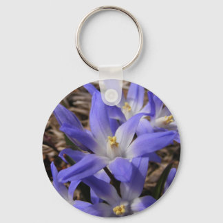 Spring time blue ~ keychain
