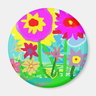 Spring  Time Flowers Fridge Magnet
