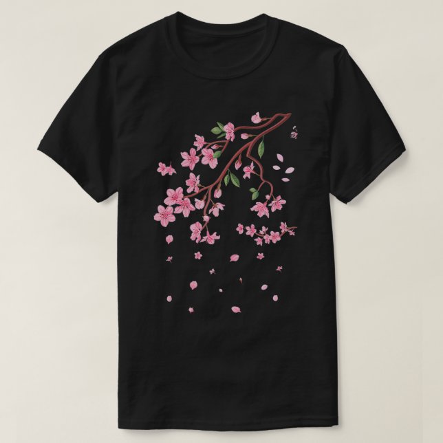Spring Time Flowers Sakura Cherry Blossom  T-Shirt (Design Front)