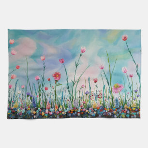 Spring Time Garden Tea Towel