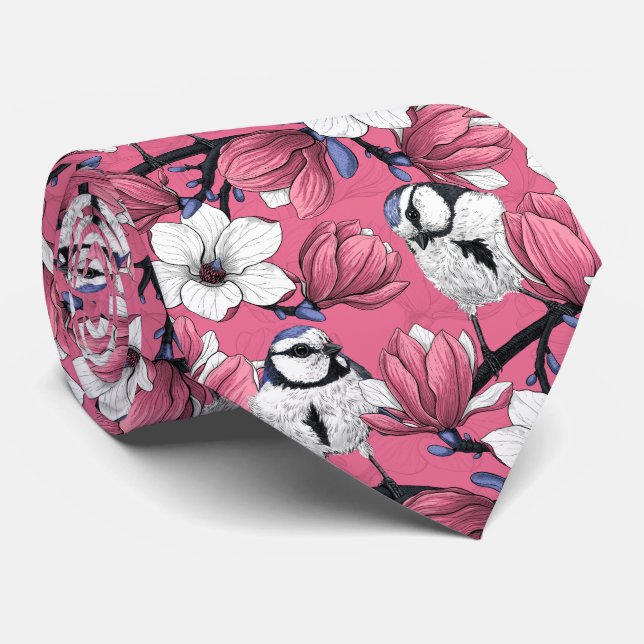 Spring time in pink tie (Rolled)