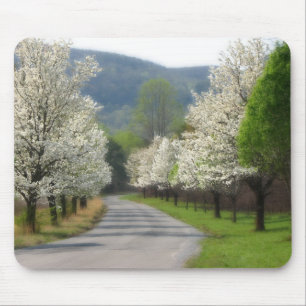 Spring time in the country mouse mat