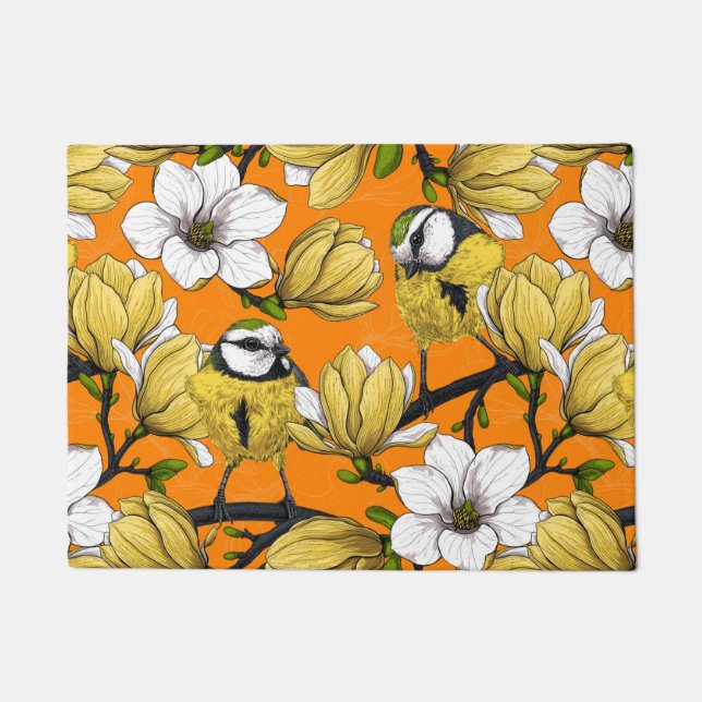 Spring time in yellow doormat (Front)