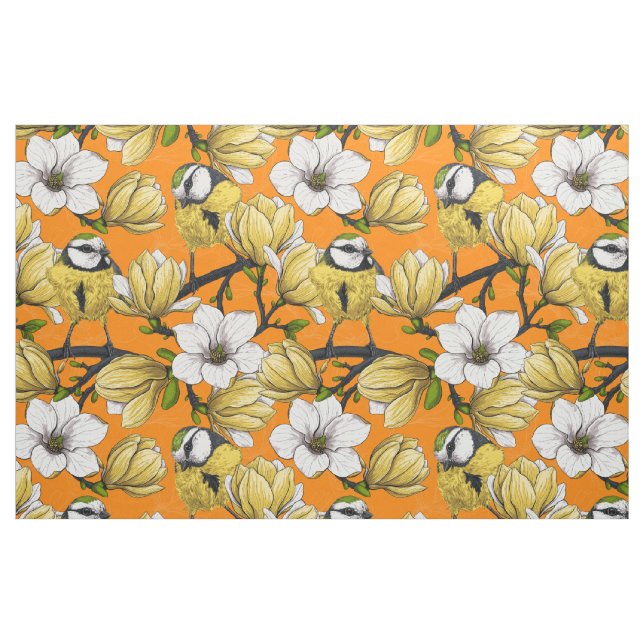 Spring time in yellow fabric (Fat Quarter)