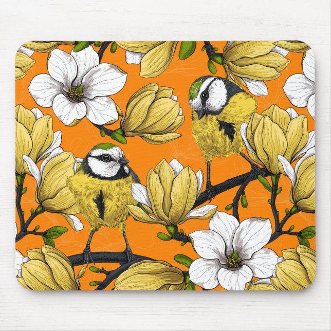 Spring time in yellow mouse mat (Front)