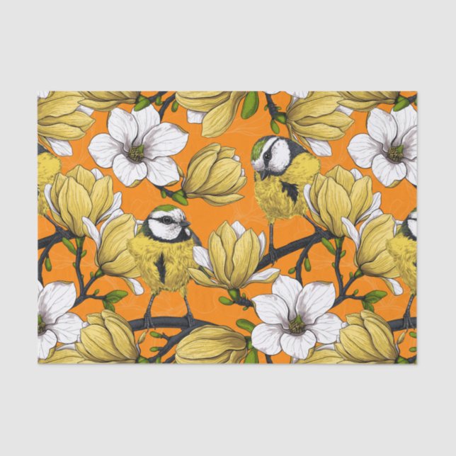 Spring time in yellow tissue paper (Front)