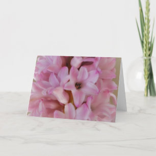 Spring Time Pretty Pink Hyacinth Note Card