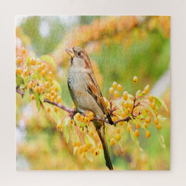 Spring Time Sparrow Jigsaw Puzzle (Vertical)