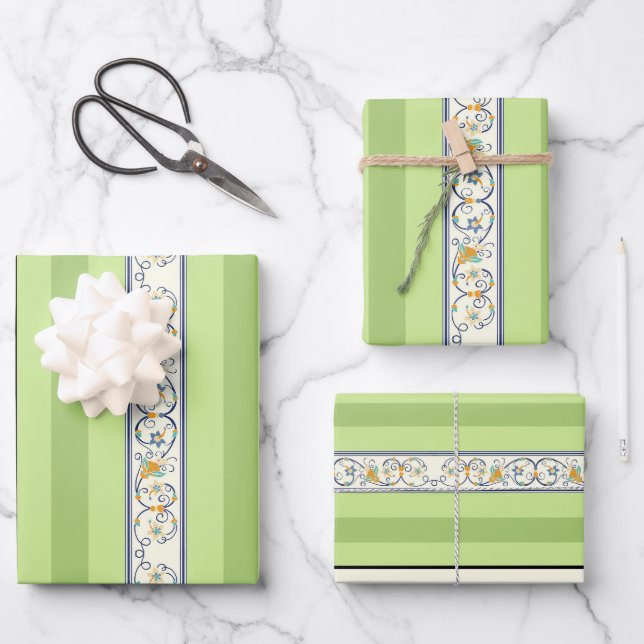 Spring Time Wrapping Paper Sheet (Front)
