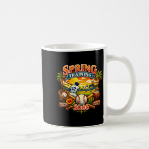 Spring Training 2026 Baseball Vintage Sunset Desig Coffee Mug