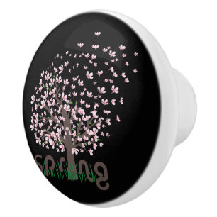 Spring Tree Ceramic Knob