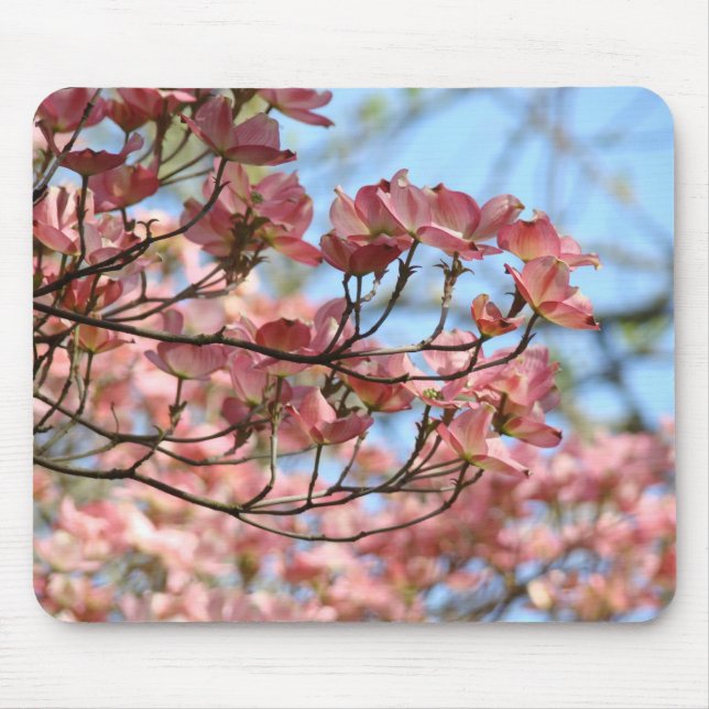Spring Tree flowering mousepads Pink Dogwood Tree (Front)
