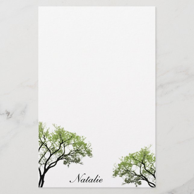 Spring Trees Stationery (Front)