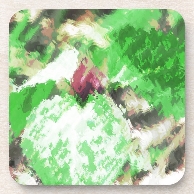 Spring Trillium Wildflower Coaster (Front)