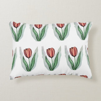 Spring Tulip: A Symbol of Love & New Beginnings Fl Decorative Cushion