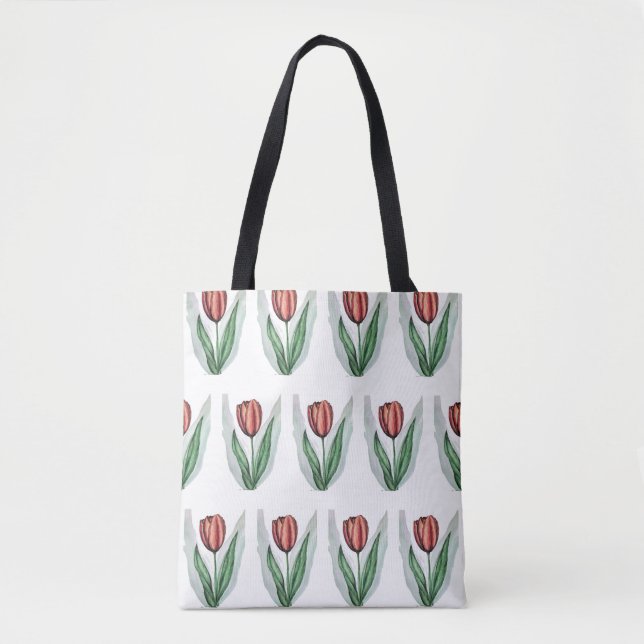 Spring Tulip: A Symbol of Love & New Beginnings Fl Tote Bag (Front)