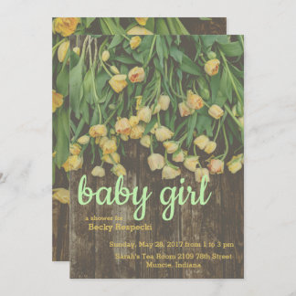 Spring Tulip Baby Shower Invitation