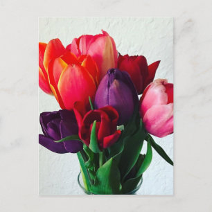 Spring Tulip Bouquet Postcard