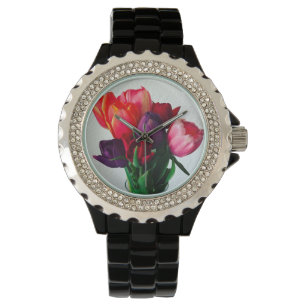 Spring Tulip Bouquet Watch