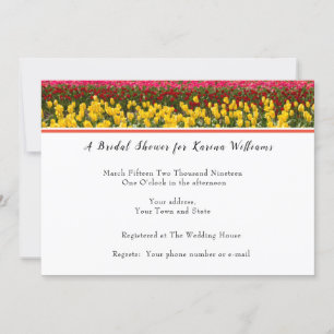 Spring Tulip Bridal Shower Invitation